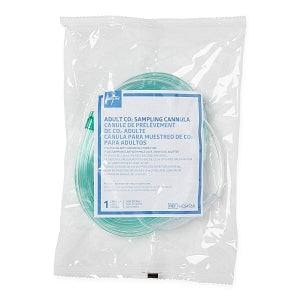 Medline CO2 Sampling Cannulas - CO2 Sampling Cannula, 7' O2 Tubing, 7' CO2 Tubing, Adult, Green - HCS4568