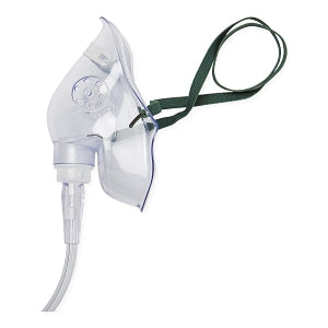 Medline Pediatric Disposable Oxygen Masks with Standard Connector - Disposable Pediatric Medium-Concentration Oxygen Mask with 7' Tubing, Standard Connector - HCS4601B