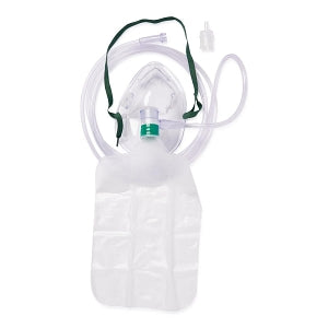 Medline Disposable Oxygen Masks with Standard Connector - Adult 3-in-1 Mask with 7' Tubing and Standard Connectors - HCS4680B