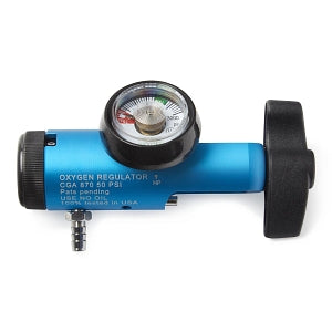 Medline Oxygen Regulators - Best-Valued Mini Oxygen Regulator, 0-15 LPM, CGA 870 Connection - HCSB8715M