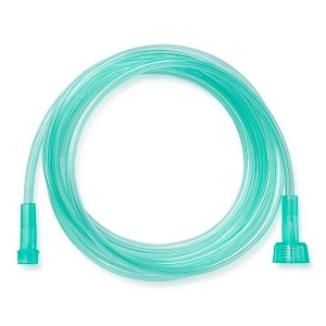 Medline Green Oxygen Tubing with Universal Connector - Green Crush-Resistant Oxygen Tubing, 7', Universal Connector - HCSU4507G