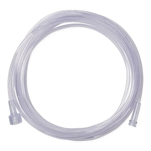 Medline Clear Oxygen Tubing with Universal Connector - Clear Crush-Resistant Oxygen Tubing, 7', Universal Connector - HCSU4507