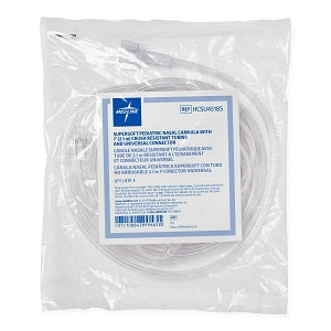 Medline SuperSoft Oxygen Cannulas with Universal Connector - SuperSoft Oxygen Cannula, Universal Connector and 7' Tubing, Pediatric - HCSU4518S