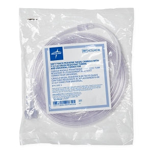 Medline Soft-Touch Oxygen Cannulas with Universal Connectors - Pediatric Soft-Touch Nasal Cannula with 7' Tubing and Universal Connectors - HCSU4518