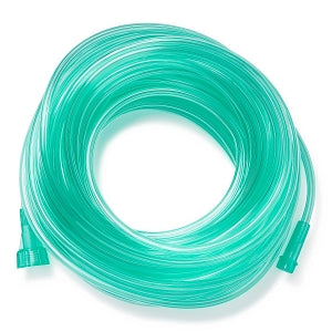 Medline Green Oxygen Tubing with Universal Connector - Green Crush-Resistant Oxygen Tubing, 50', Universal Connector - HCSU4550GB