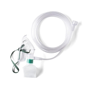 Medline Disposable Oxygen Masks with Universal Connector - Disposable Pediatric Partial Non-Rebreather Oxygen Mask with 7' Tubing and Universal Connector - HCSU4642B