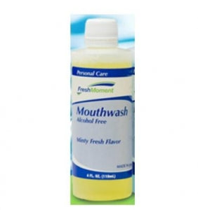 Hydrox Laboratories Alcohol-Free Mouthwashes - Alcohol-Free Mouthwash, Yellow, Mint Flavored, 4 oz. - I0210