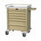 Harloff Aluminum Emergency Carts - 6-Drawer Aluminum Procedure Cart with 4-3.25" and 2-6.5" Drawers and Key Lock - MDLAL808K6