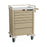 Harloff Aluminum Emergency Carts - 6-Drawer Aluminum Procedure Cart with 4-3.25", 1-6.5" and 1-9.75" Drawers and Electronic Pushbutton Lock - MDLAL809E6