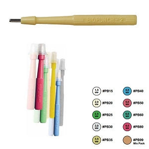 Healthlink Disposable Biopsy Punches - BIOPSY PUNCH 2.0MM PALE YELLOW - BP20