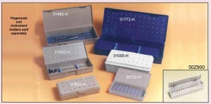 Healthmark Hinged-Top Micro-Surgical Instrument Trays - Hinged-Top Micro-Instrument Tray, Steri-Klaver, 7-1/4" x 3-1/4" x 1-1/8" - 30732-H