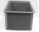 Healthmark Ribbed Tote Boxes - Tote Box, Gray, 17.5" x 22.375" x 6" - 400-6 GY