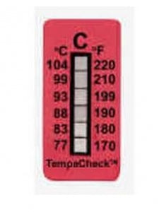 Healthmark TempaChek 170 Temperature Monitor - TempaChek 170 Irreversible Temperature Monitor, 170°-220°F - TEMP-170