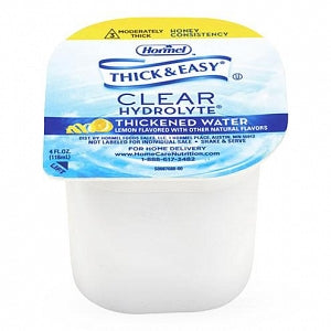 Hormel Health Labs Thick and Easy Hydrolyte Thickened Water - Thick and Easy Hydrolyte Thickened Lemon-Flavored Water, Honey Consistency, 4 oz. - 46056