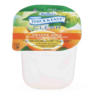 Hormel Health Labs Thick & Easy Thickened Juice - Thickened Orange Juice, Nectar Consistency, 4 oz. - 49144