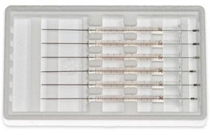 Hamilton Co Agilent GC Auto (Liquid) sampler Syringes - Gastight Syringe, Cement Needle, 10 µl, 23s GA, PT 2 - 80390