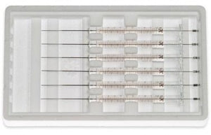 Hamilton Model 701 N Agilent GC Autosampler Syringe - Model 701 N Agilent GC Autosampler Syringe with Cemented Needle, 10 microliters, 23s-26s G, 1.71", Point Style AS - 80391