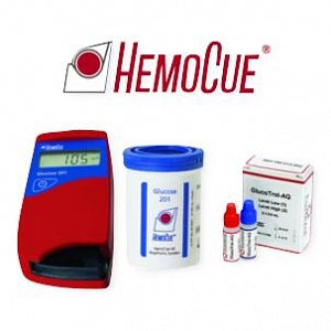 Hemocue Hemocue Glucose 201 Systems - HemoCue 201 Glucose Promo Kit with Analyzer (mg / dL),3 Boxes of Glucose 201 Microcuvettes, 100/Box and Eurotrol Glucose Control Solution, 1 Vial Each of High and Low - G3PROMO