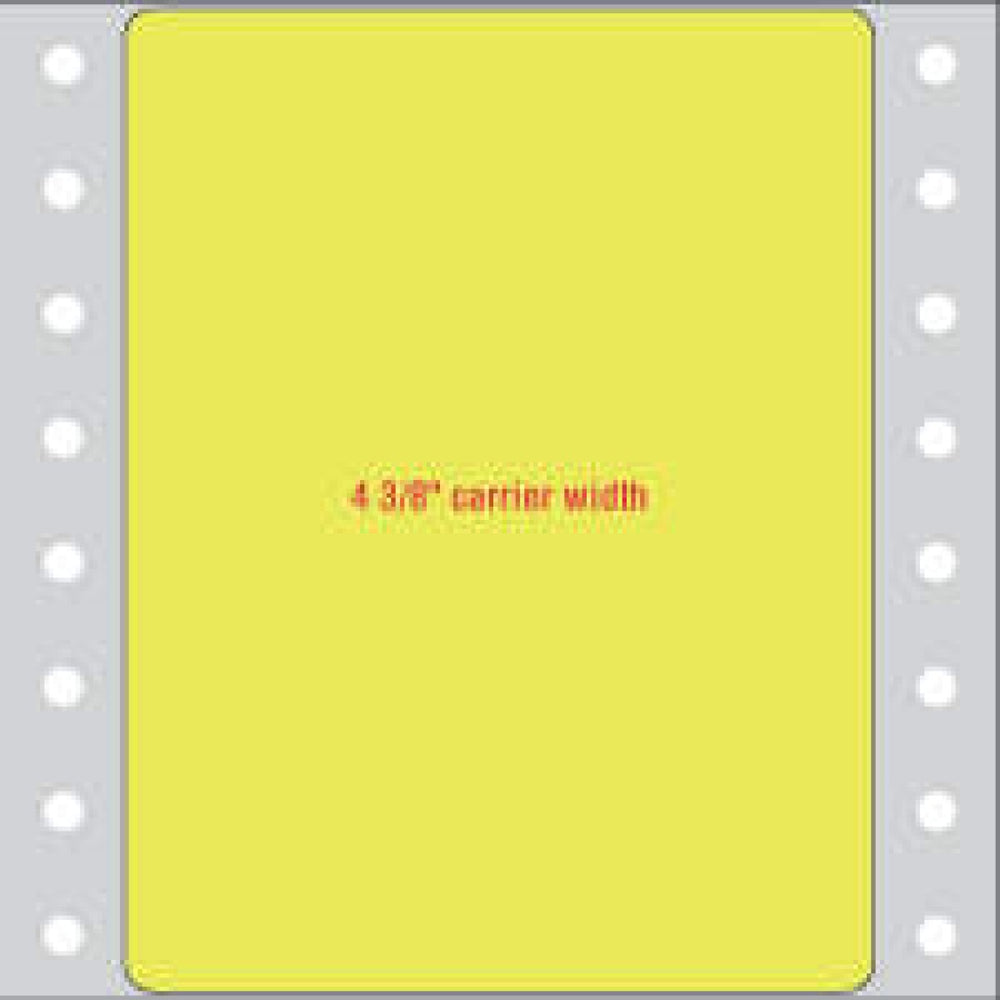 Label Dot Matrix Paper Permanent 3" X 3 15/16" Fl. Yellow 1000 Per Case