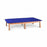 Hausmann Upholstered Mat Platforms - Bariatric Mat Platform, 4' x 6', Oak / Blue - 1412-46-346-113