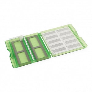 Heathrow Scientific Premium Plus Microscope Slide Box - Premium Plus Microscope Slide Box, 100-Place, Translucent Green, 5/Pack - 120578