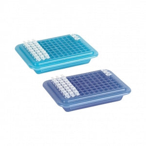 Heathrow Scientific 96-Well PCR Cooler - PCR Cooler, 96-Well, Dark Blue and Light Blue, 2/Pack - 120728