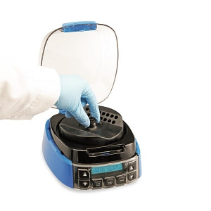 Heathrow Scientific Gusto Mini Centrifuge and Accessories - Gusto High-Speed Mini Centrifuge, 100-240VAC, 50/60Hz Universal Plug, Blue - HS10050