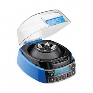 Heathrow Scientific Gusto Mini Centrifuge and Accessories - Gusto High-Speed Mini Centrifuge, 100-240VAC, 50/60Hz Universal Plug, Blue - HS10050