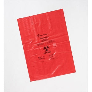 Heathrow Scientific Red Biohazard Bags - Red Biohazard Disposal Bags, Polypropylene, 14" x 19" (356mm x 483mm) - HS10321