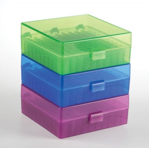 Heathrow Scientific 100-Place Microtube Storage Boxes - Boxes, Storage: 100-Place Microtube Storage Box, Natural - HS120042