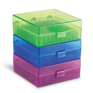 Heathrow Scientific 100-Place Microtube Storage Boxes - 100-Place Microtube Storage Box, Assorted - HS120044