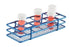 Heathrow Scientific LLC Epoxy Coated Wire Test Tube Racks - HDPE-Coated Wire Tube Rack, 25mm Well Dia., 12-Well, 2 x 6 Array, Blue - HS120085