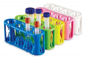 Heathrow Scientific Adapt-a-Rack Flexible Multitube Rack - Adapt-a-Rack Multitube Track, Yellow / Blue - HS120185