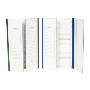 Heathrow Scientific Cardboard Slide Trays / Folders - 20-Place Slide Tray Cardboard, Yellow Trim - HS120197