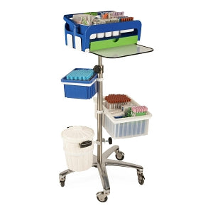 Heathrow Scientific Deluxe Sample Collection Cart - Deluxe Phlebotomy / Sample Collection Cart - HS120264