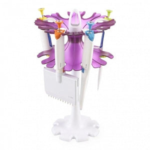 Heathrow Scientific Universal Pipette Stands - Universal Carousel Pipette Stand, Purple / Clear - HS120481