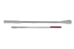 Heathrow Scientific Stainless Steel Spatulas - Spatula with Spoon and Flat End, Stainless Steel - HS15909