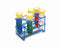 Heathrow Scientific 8-Well Wire Racks - HDPE-Coated Wire Tube Rack for 50mL Tubes, 8-Place, Blue - HS232461