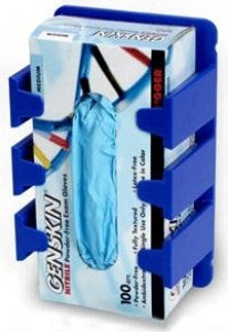 Heathrow Scientific Plastic Glove Box Holders - Modular Glove Box Holder with Microban Antimicrobial, Blue - HS23491A