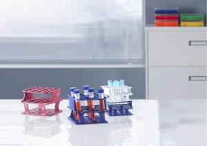 Heathrow Scientific OneRack Half-Size Tube Racks - OneRack Tube Rack, Half-Size, POM, 20 mm, 20-Place, Blue - HS27503B