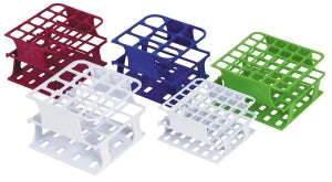 Heathrow Scientific OneRack Half-Size Tube Racks - OneRack Tube Rack, Half-Size, POM, 30 mm, 9-Place, White - HS27505A