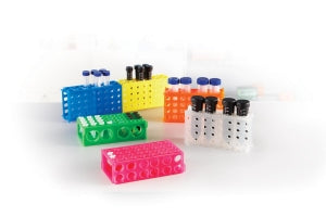 Heathrow Scientific Multifunctional 4-Way Racks - 4-Way Tube Rack, Assorted Colors, 5/Pack - HS29022G