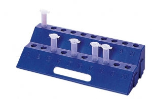 Heathrow Scientific 20-Well Microtube Rack - Microtube Rack 20-Well Rack, Blue - HS4284A