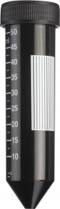 Heathrow Scientific Conical Centrifuge Tube - Light-Sensitive Conical Centrifuge Tube, 50mL, Sterile, Bulk Wrap, Black - HS4429