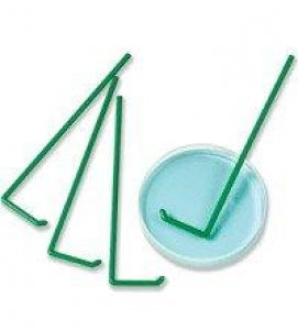 Heathrow Scientific Disposable L-Shaped Cell Spreaders - L-Shape Cell Spreader, Sterile, Green, 10-Wrap, 500-Pack - HS8171B