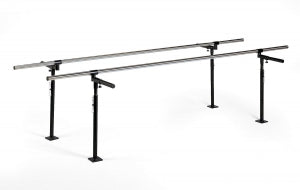 Hausmann Floor Mounted Parallel Bars - Parallel Bars, Floor Mounted, Height Adjustable - 1341