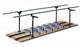 Hausmann Ambulation and Mobility Platform - Parallel Bars, 10', Adjustable 15" to 28" Height - 1393