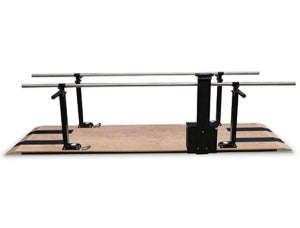 Hausmann Power Adjustable Wood Platform Parallel Bars - Parallel Bars, Power Height Adjustable, 29" to 44" Height - 1396