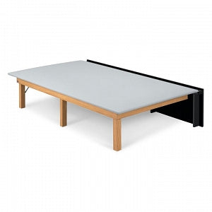 Hausmann Wall-Mounted Mat Platforms - Wall-Mounted Mat Table, 4' x 7', Gray - 1420119