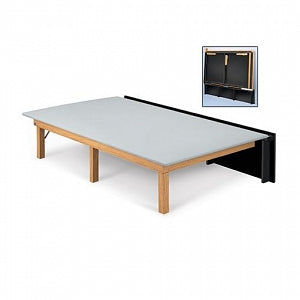 Hausmann Wall-Mounted Mat Platforms - Wall-Mounted Mat Table, 5' x 7', Blue - 1421-113